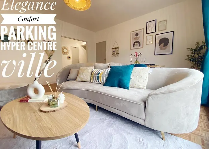 Confort & Elegance En Ville Avec Parking Gratuit